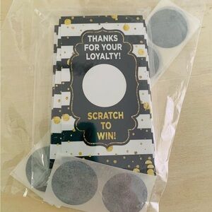 Amazon Gold and Black Loyalty Scratch Cards